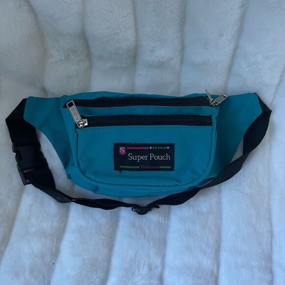 Super pouch teal blue Fanny pack/shoulder bag with adjustable strap - Picture 12 of 12